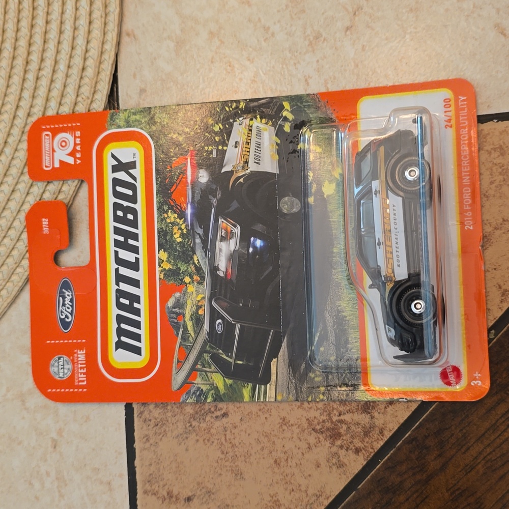 Matchbox 2016 Ford Interceptor Utility Sheriff Black #24 - 2023 Basic